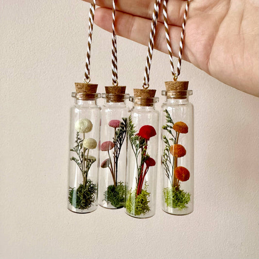 Mushroom Fields Terrarium Ornament