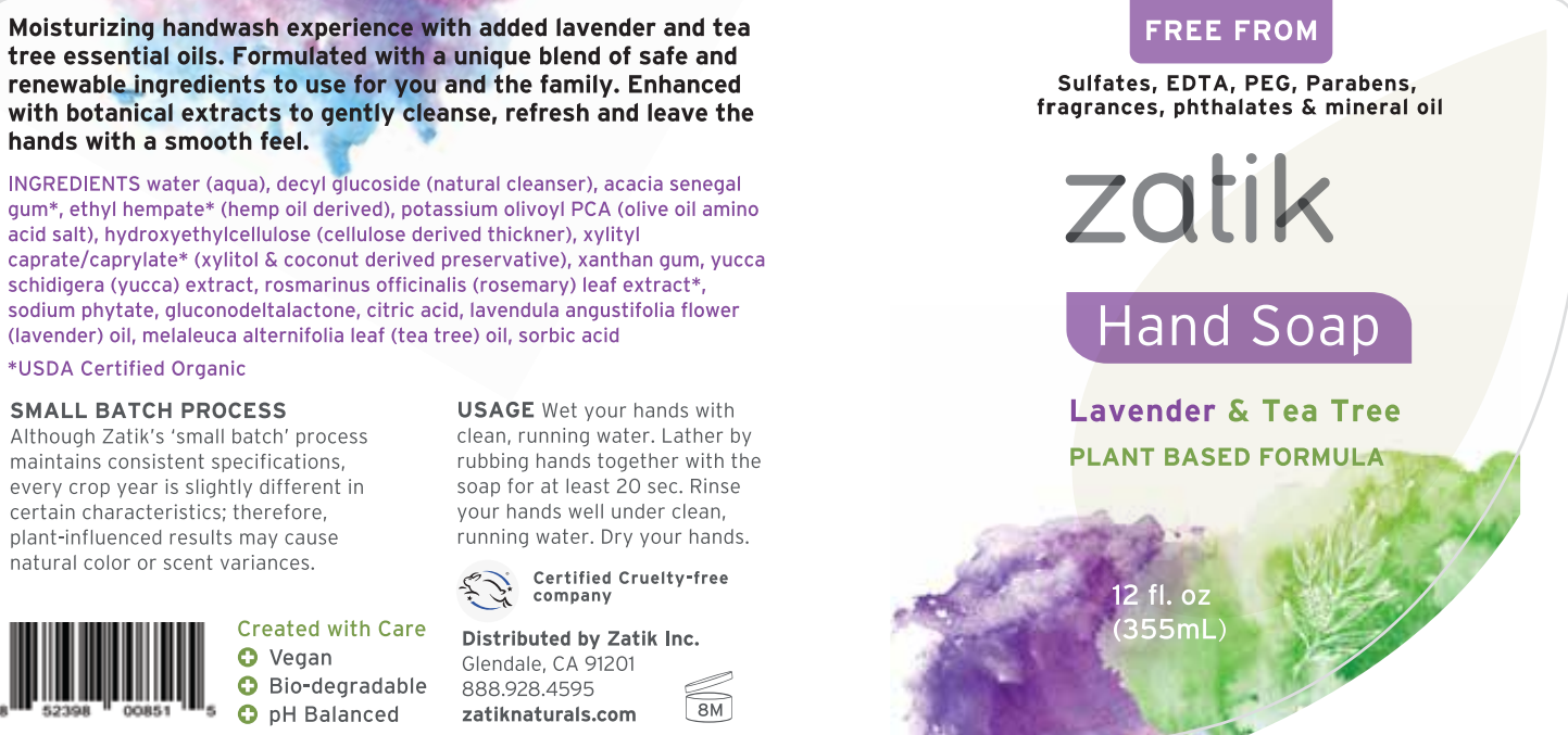 Lavender & Tea Tree Liquid Hand Soap, 12 fl oz