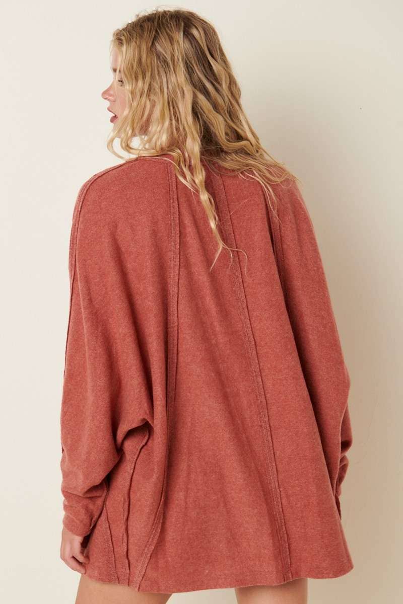 DOLMAN SLEEVE CARDIGAN
