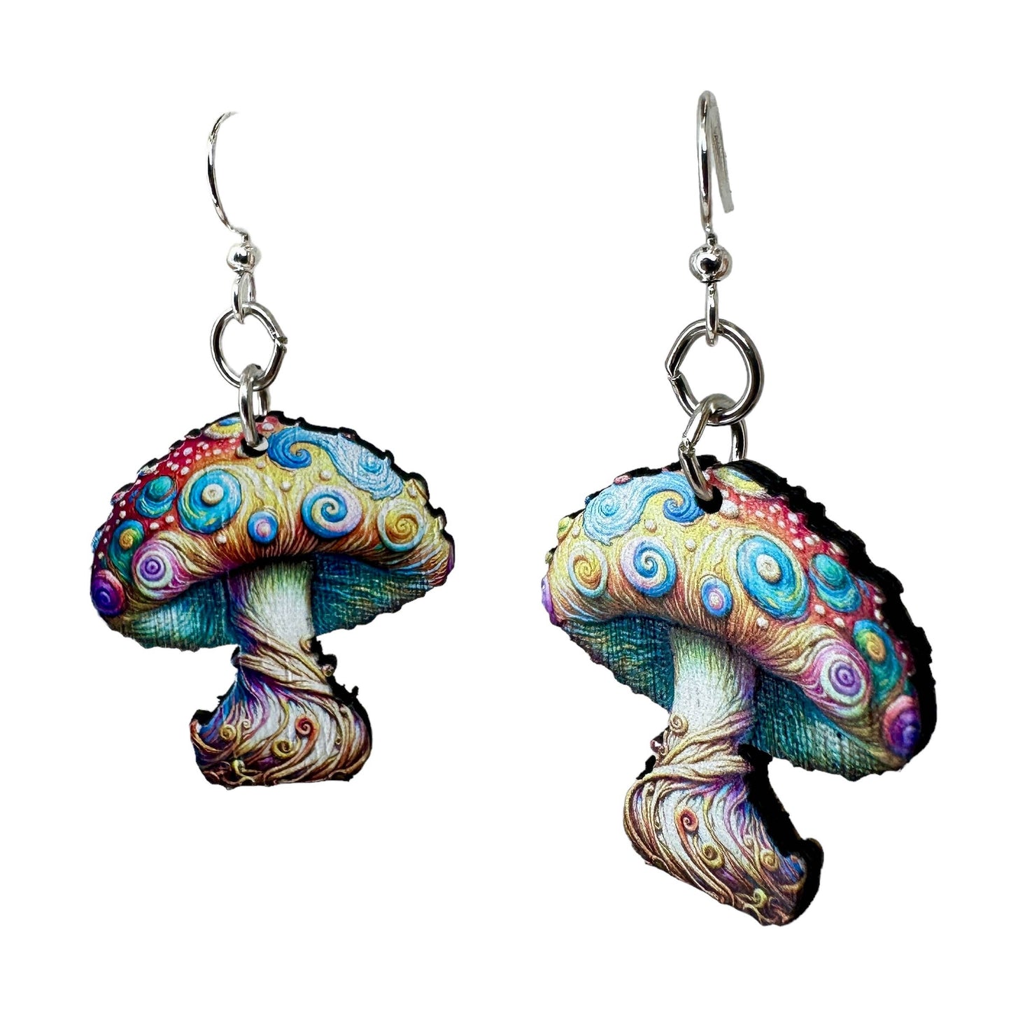 Van Gogh Mushroom Earrings