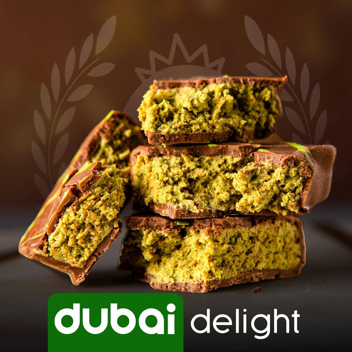Dubai Chocolate Bar, Premium Pistachio (Bar)