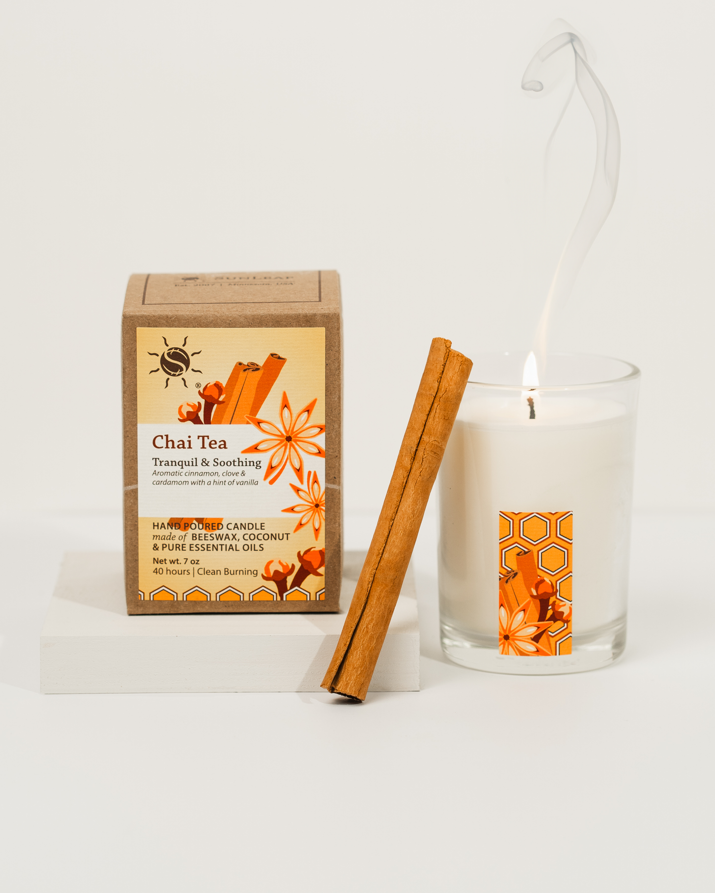 Chai Tea Aromatherapy Filled Candle