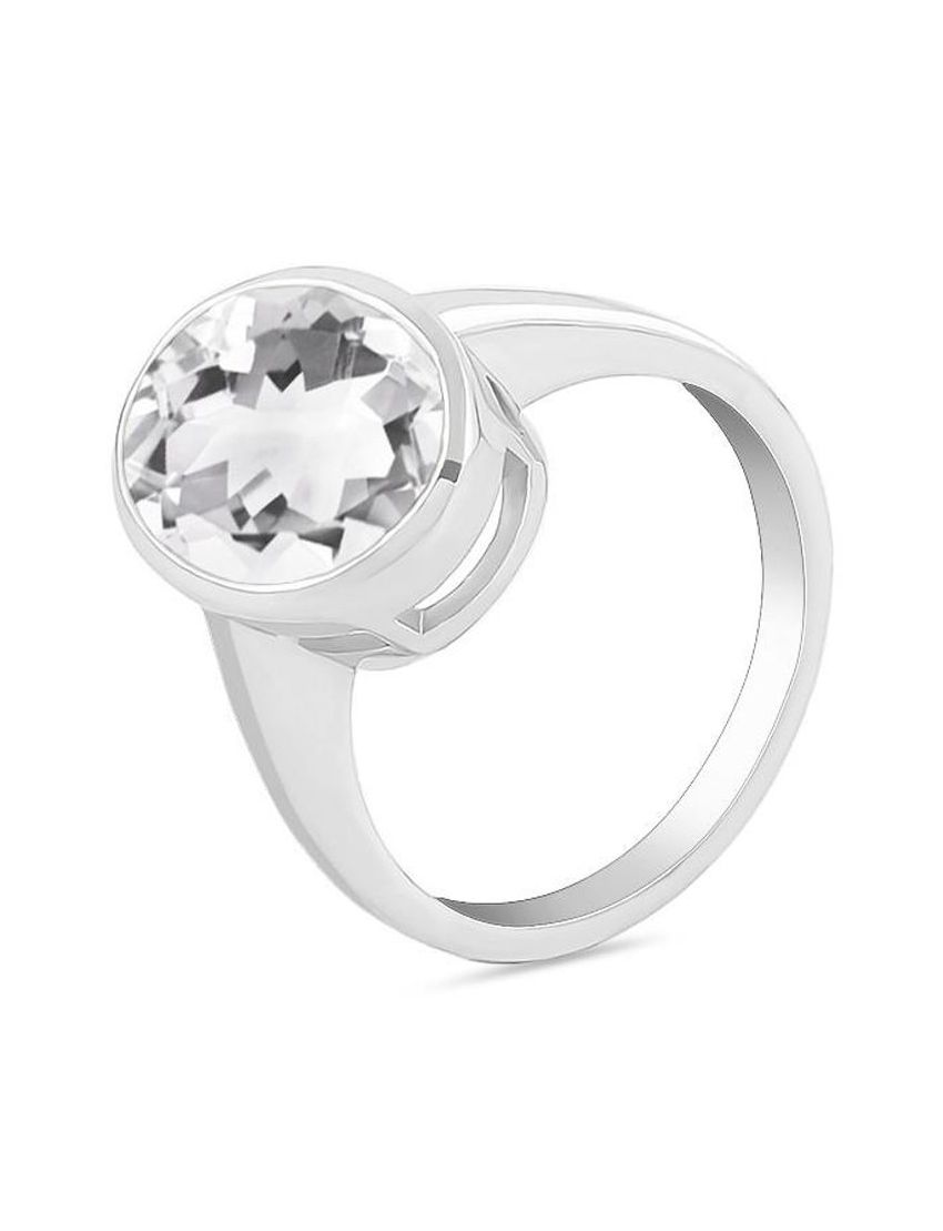 Crystal (10x14) Gemstone Ring | Size 8