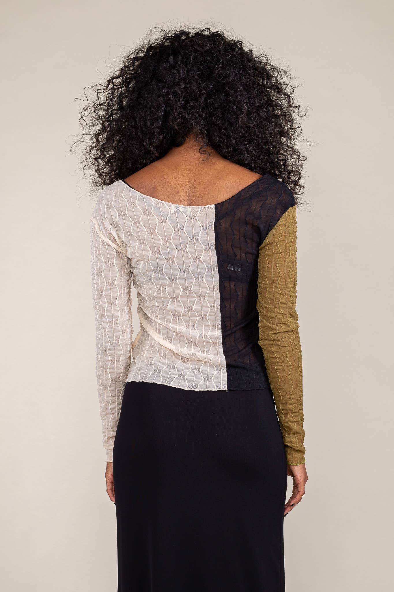 Jem Jacquard Mesh Top