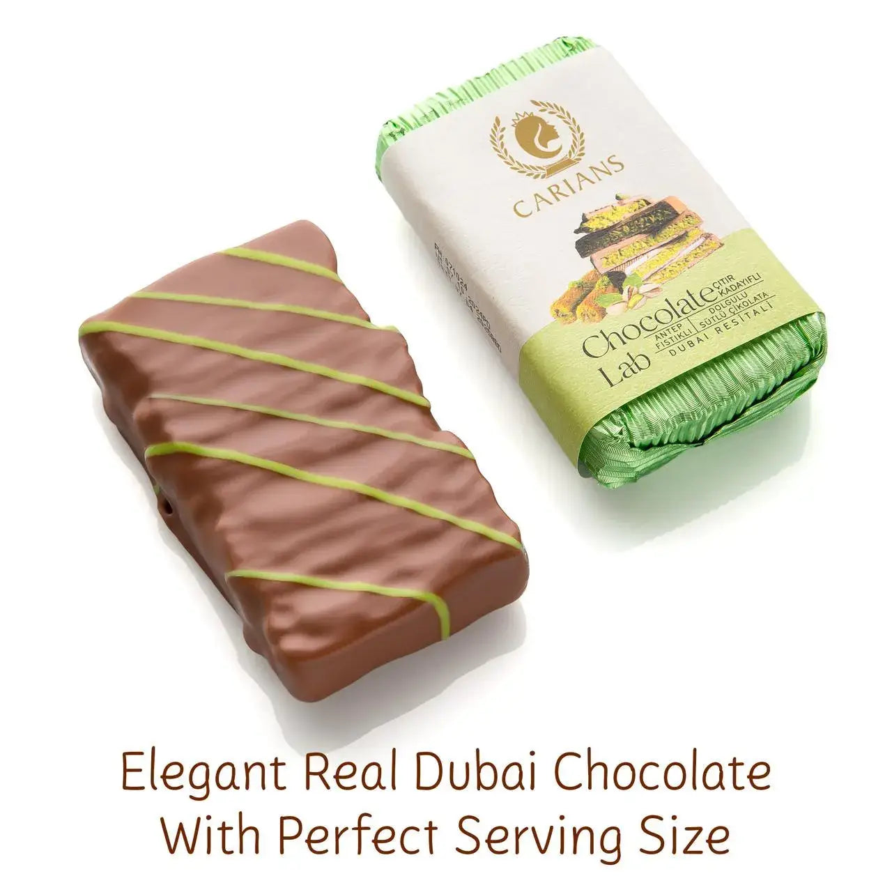 Dubai Chocolate Bar, Premium Pistachio (Bar)