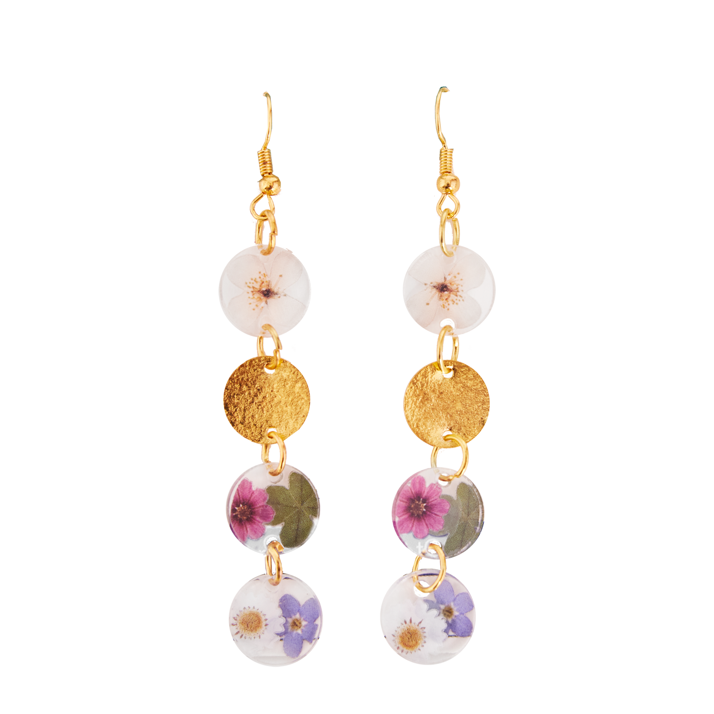 Pressed Floral Earrings - Adult/Kids Craft Kit Makes 3 Pairs