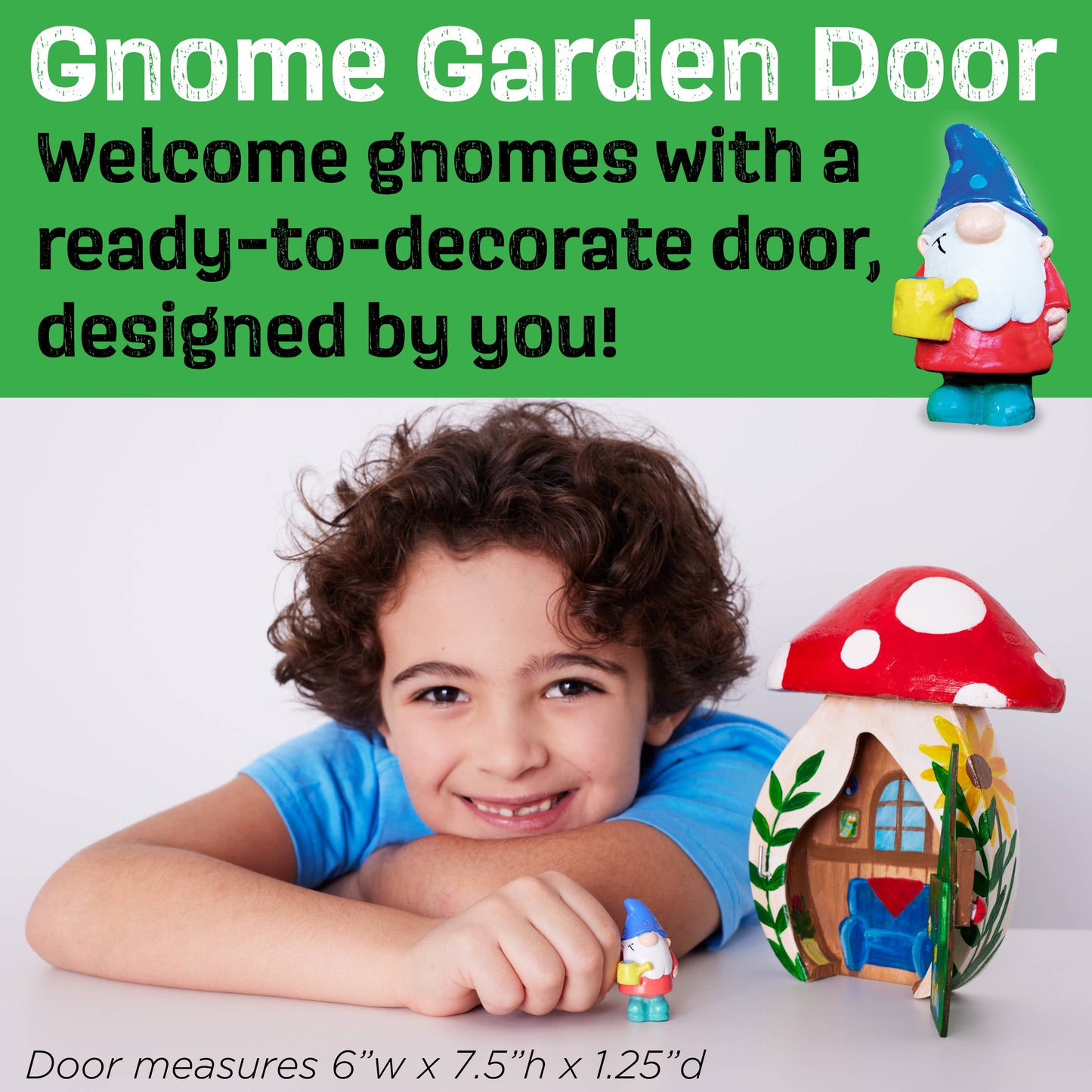 Gnome Garden Door DIY Craft Kit for Kids