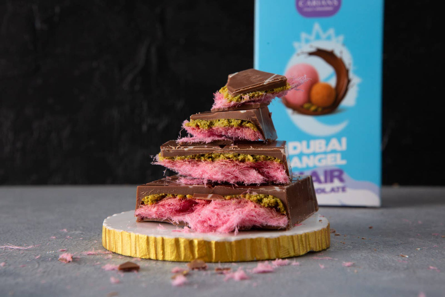 Dubai Chocolate - Pomegranate Cotton Candy