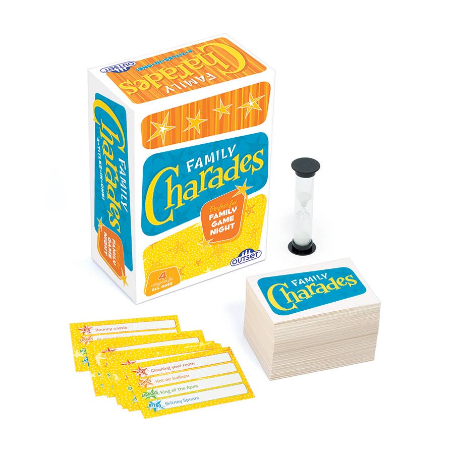 Family Charades Retro Design - Perfect for Family Game Night