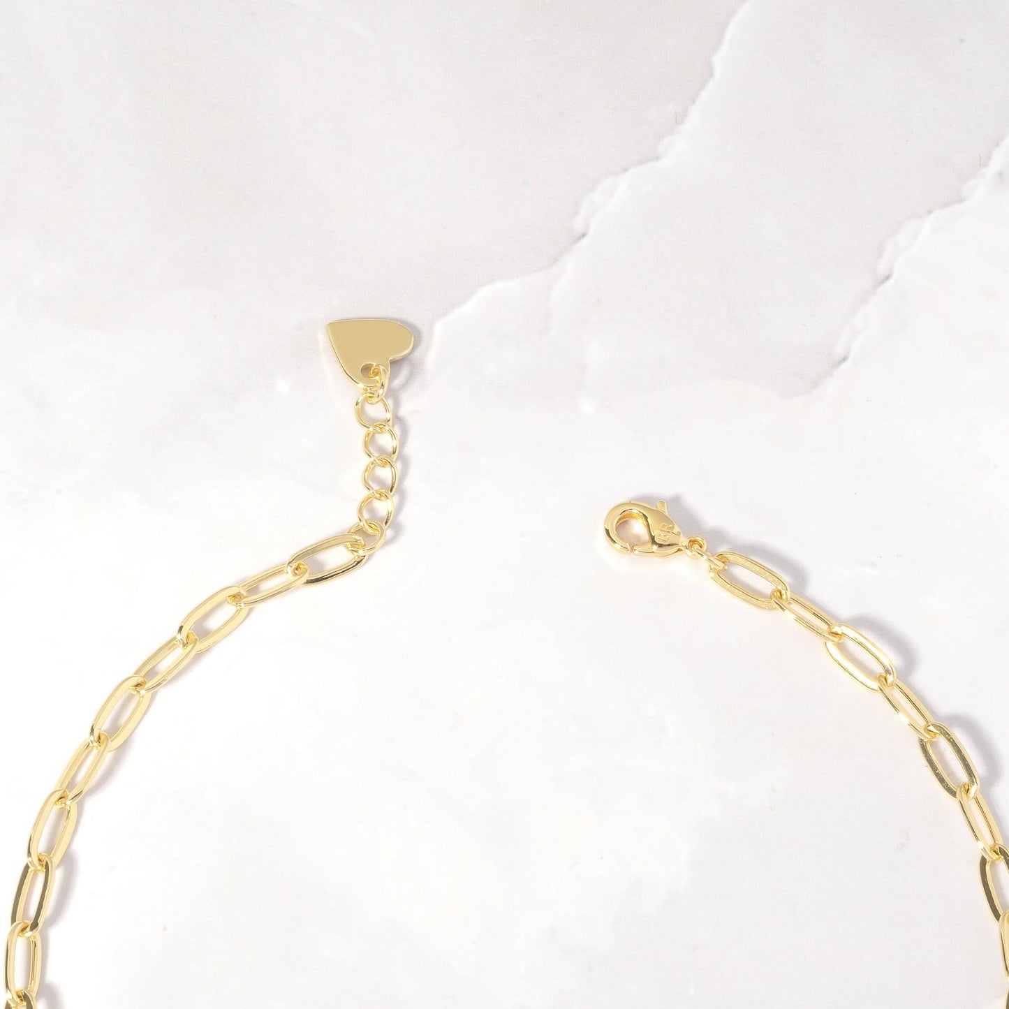 Small Paperclip Anklet