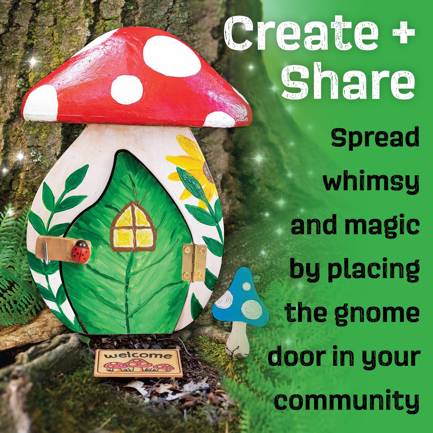 Gnome Garden Door DIY Craft Kit for Kids