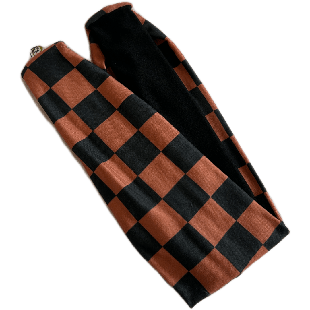 Rust Check Twist Headband