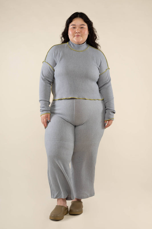 Winnie Pleated Turtleneck Top - Plus Size