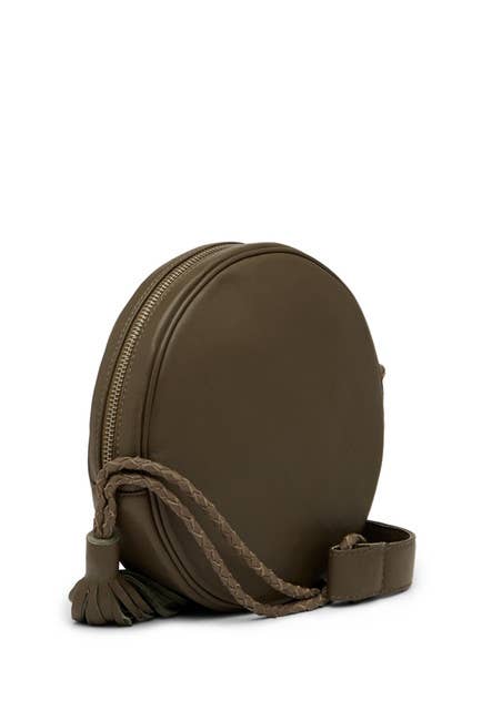 Round Leather Boho Bag