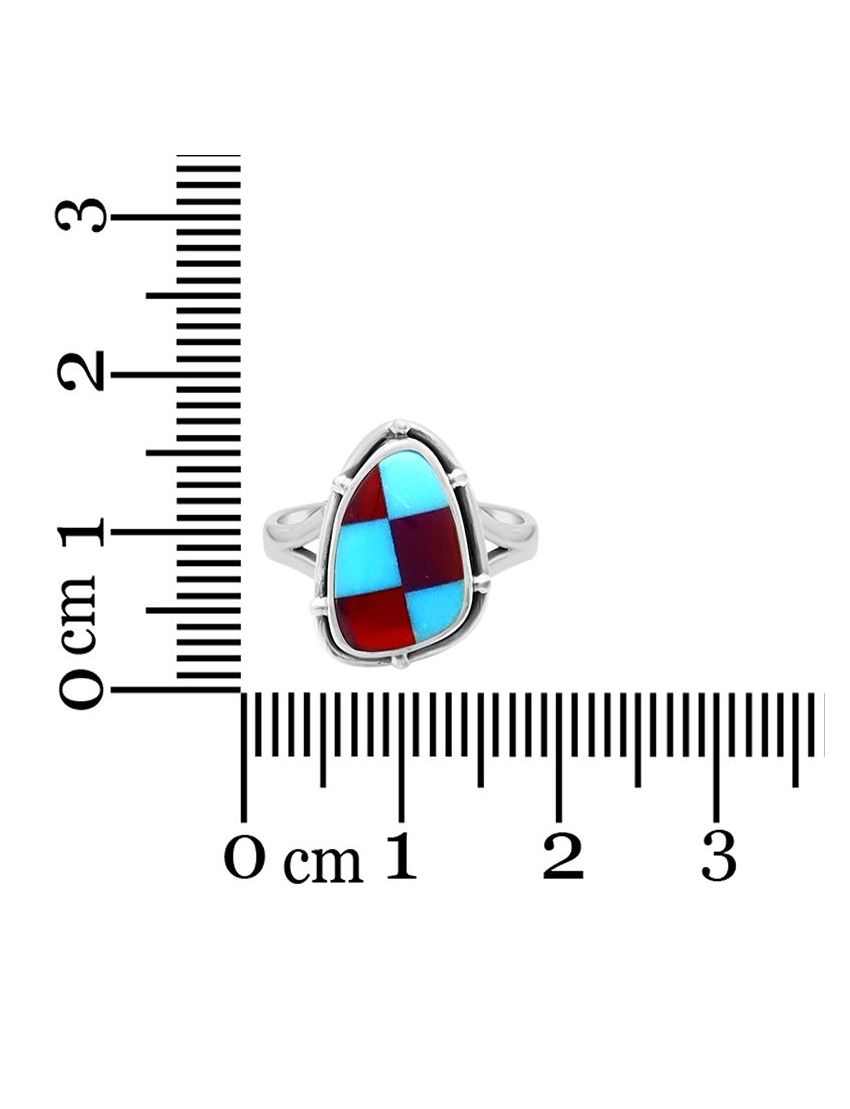 Turquoise Mosaic Ring | Size 5
