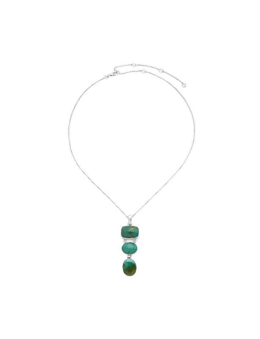 Turquoise Pendant (with Sterling chain)