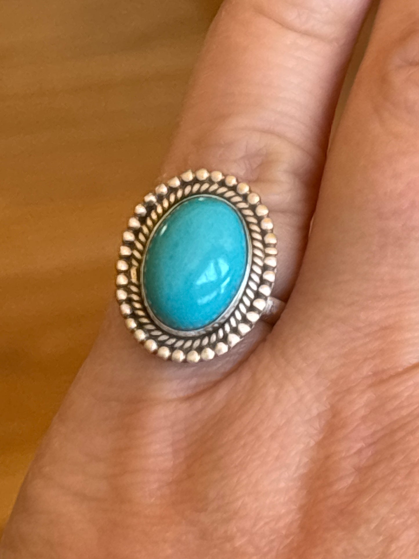 Sleeping Beauty Turquoise Ring | Adjustable
