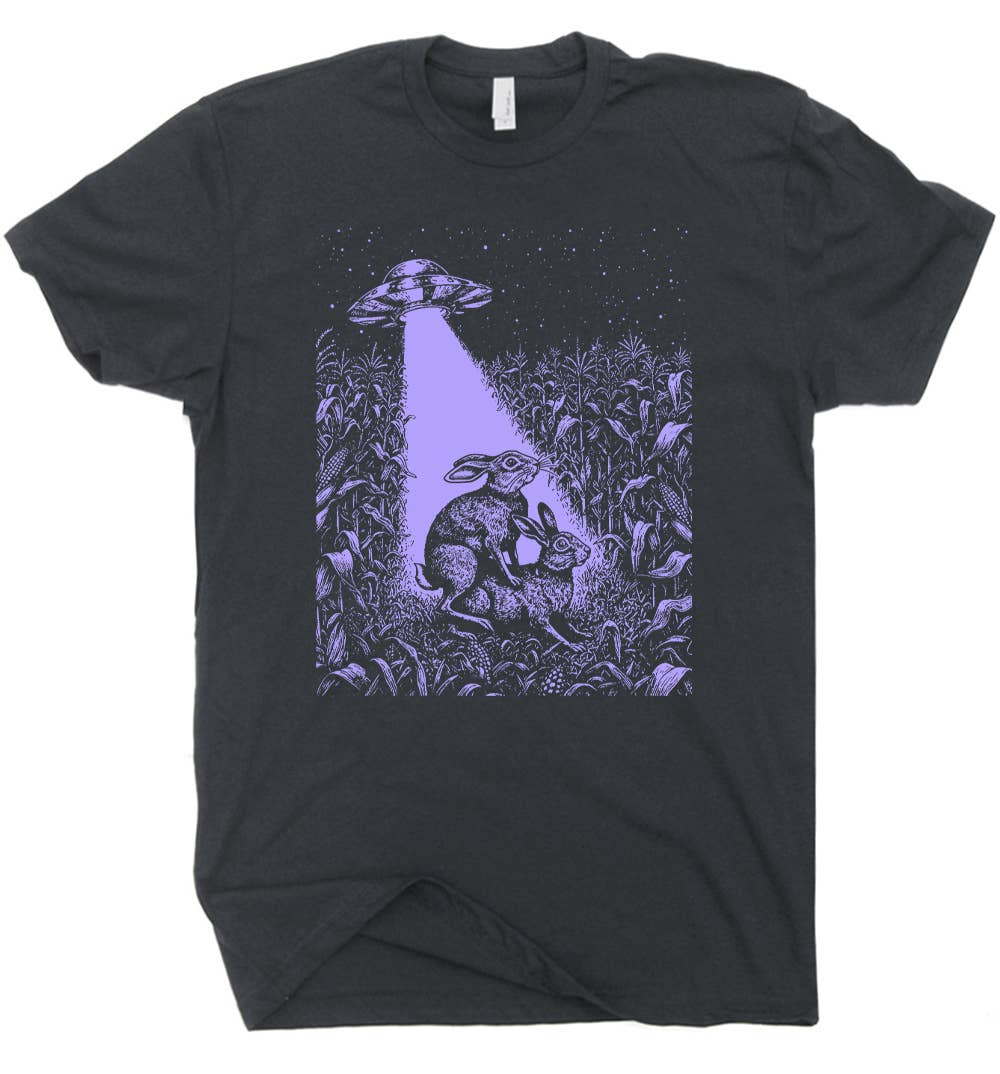 Ufo Rabbits T Shirt Funny Alien Tee Offensive Sex Novelty