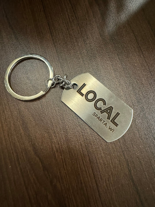 LOCAL Sparta, WI keychain