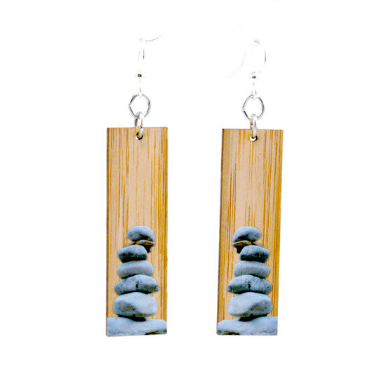 Green Tree Earrings | Bamboo