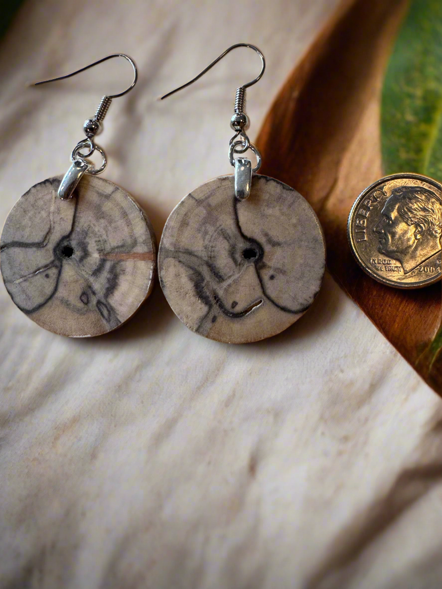 Handcrafted Wood & Resin Earrings