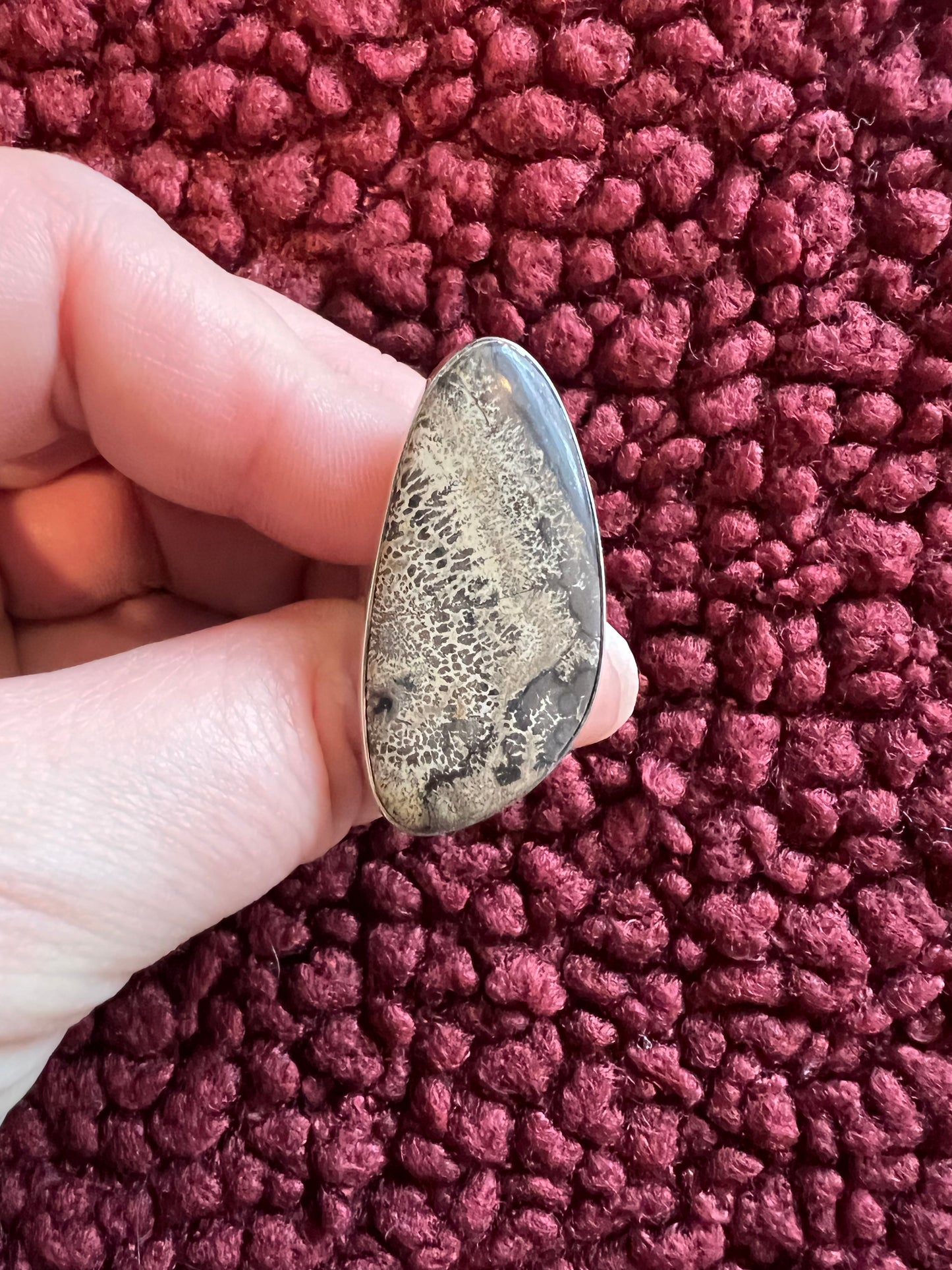 Paint Brush Jasper Ring | Size 7