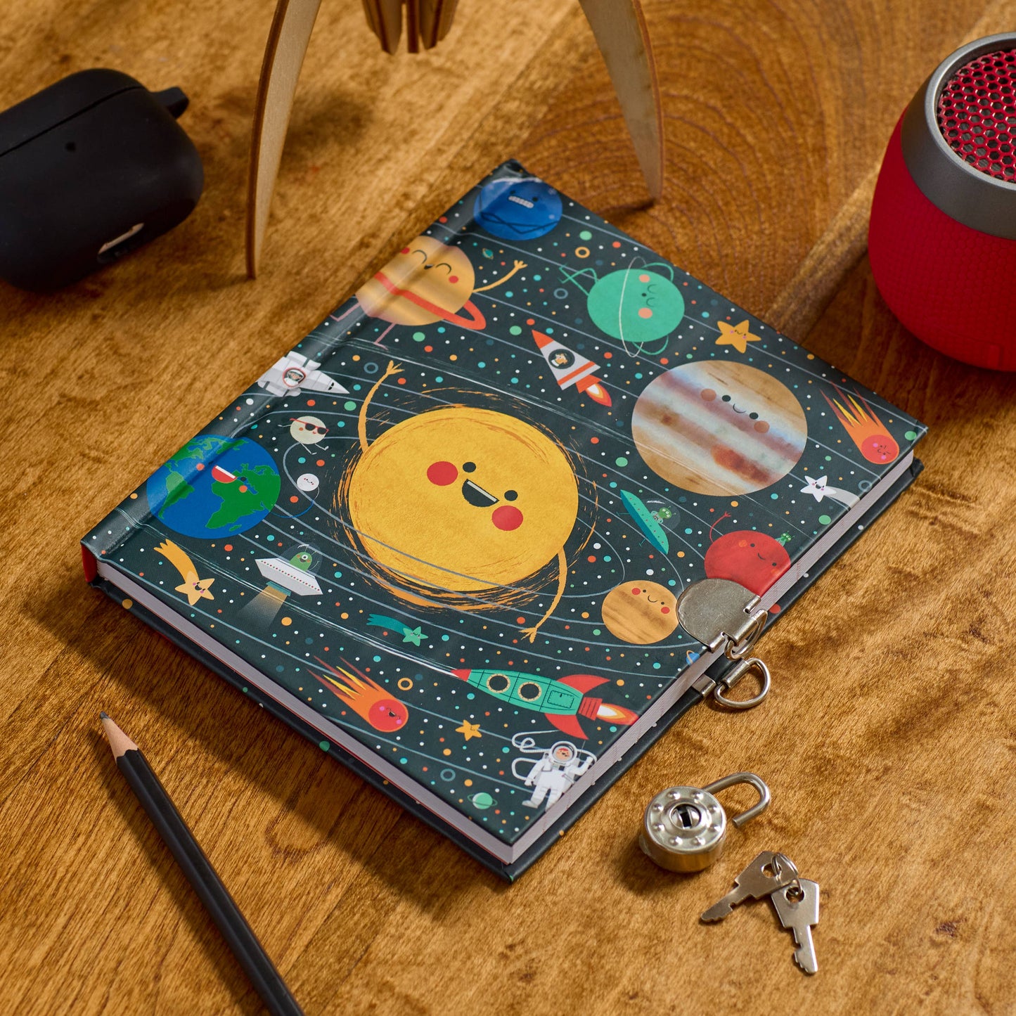 Big Dreams Solar System Locked Diary