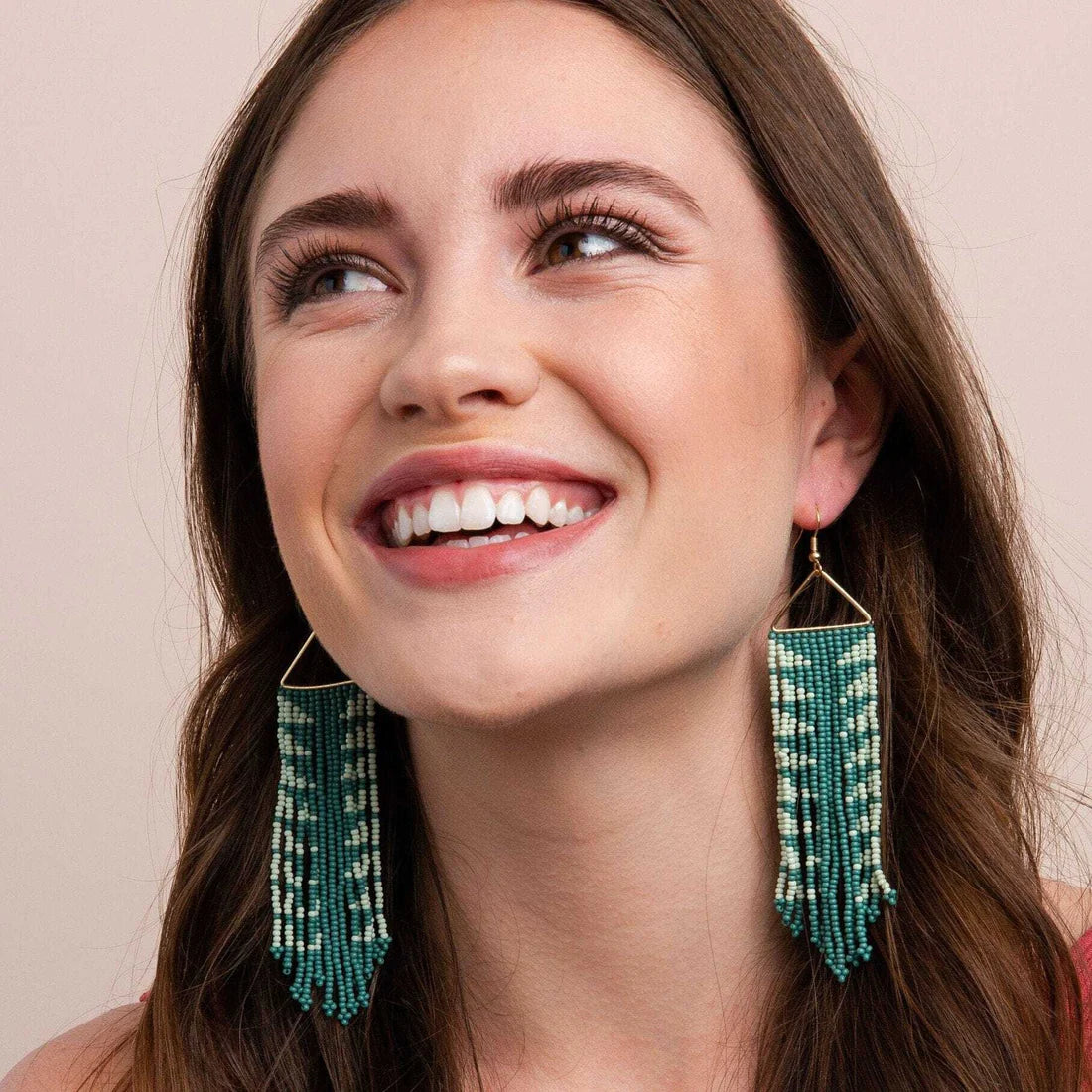 Emilie Beaded Fringe Earrings | Ink + Alloy