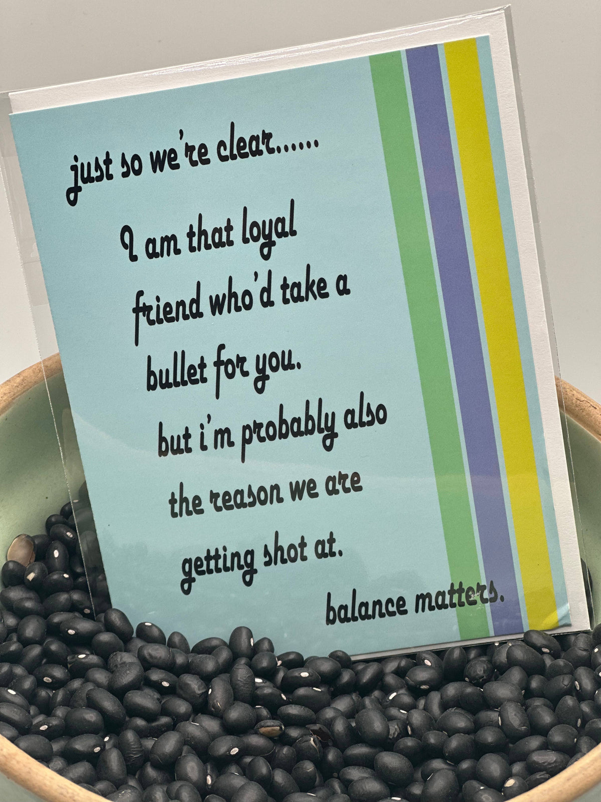 Balance Matters Greeting Card