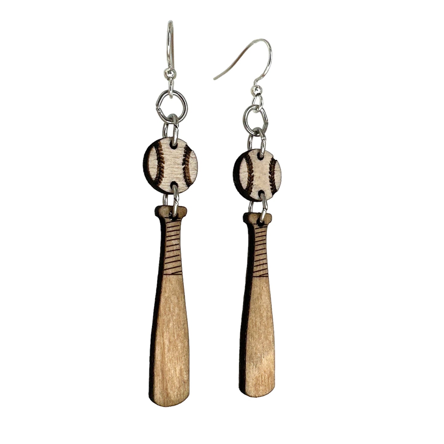 Baseball Bat Earrings # 1326