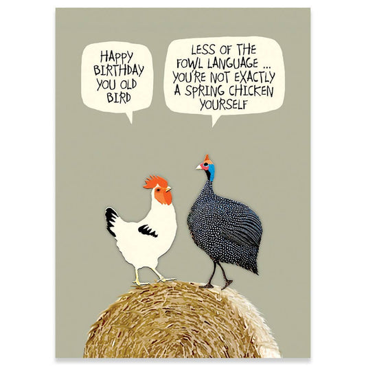WISE BIRD BIRTHDAY GREETING CARD 4.5 x 6.25"