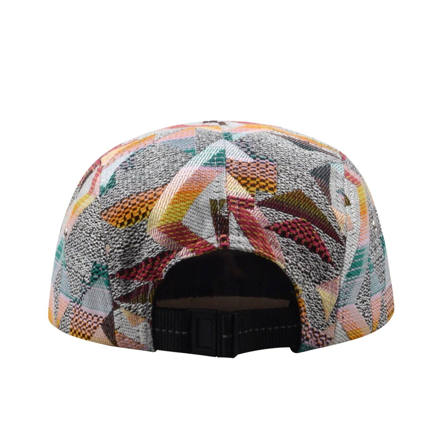 Patchwork Jacquard 5 Panel Hat Camp Cap