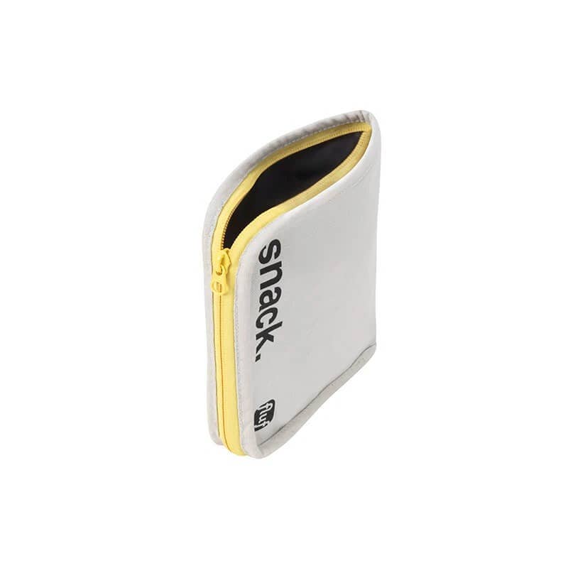Snack Mat - 'Snack' Black with Yellow Zip