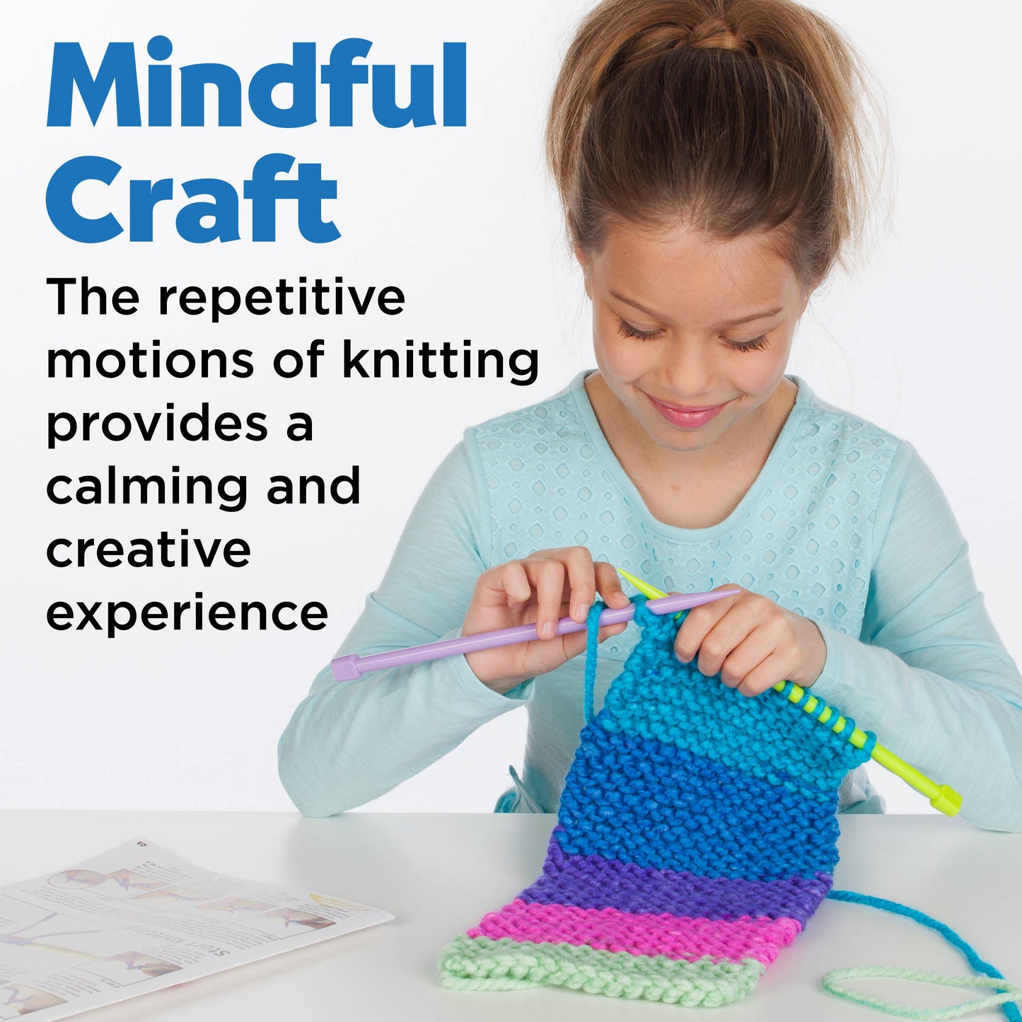 Learn to Knit a Pocket Scarf Craft Kit for Kids