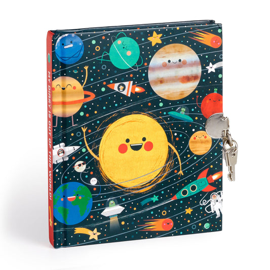 Big Dreams Solar System Locked Diary