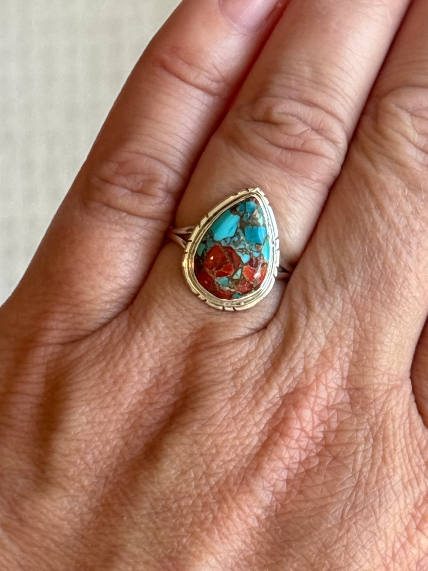 Mohave Red Coral & Turquoise | Size 8