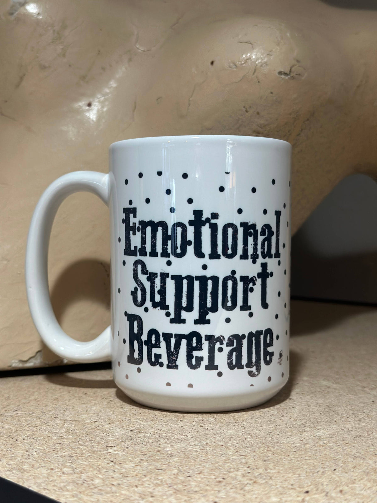 Emotional Support Beverage 15oz Ceramic Coffee Mug