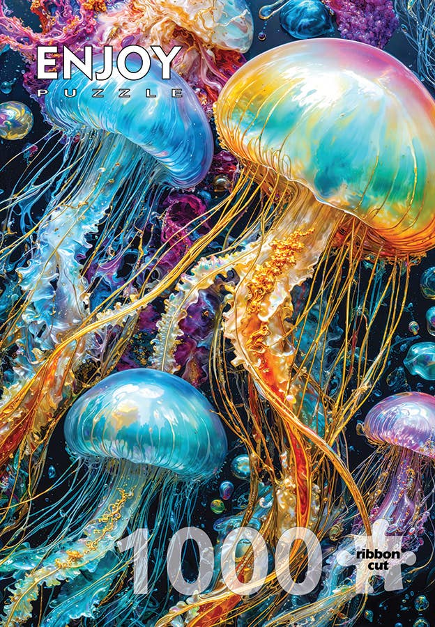 Jellyfish Glow 1000-Piece Enjoy Puzzle