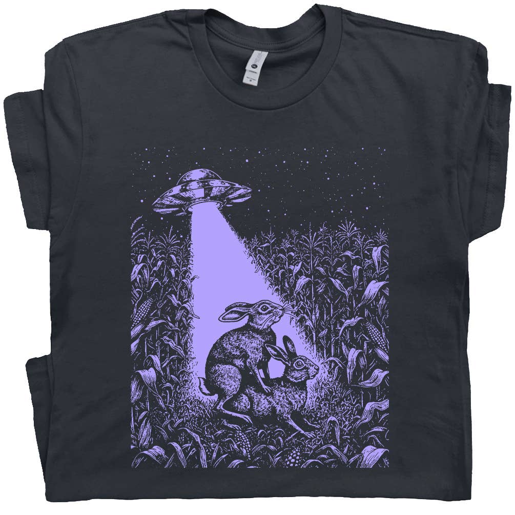 Ufo Rabbits T Shirt Funny Alien Tee Offensive Sex Novelty