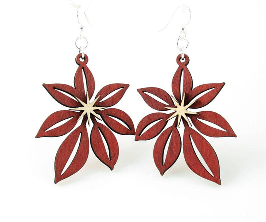 Poinsettia Earrings
