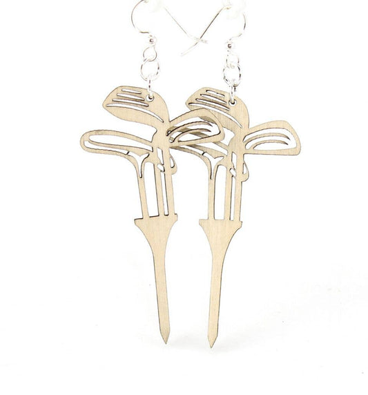 Golf Set On Tees Earrings