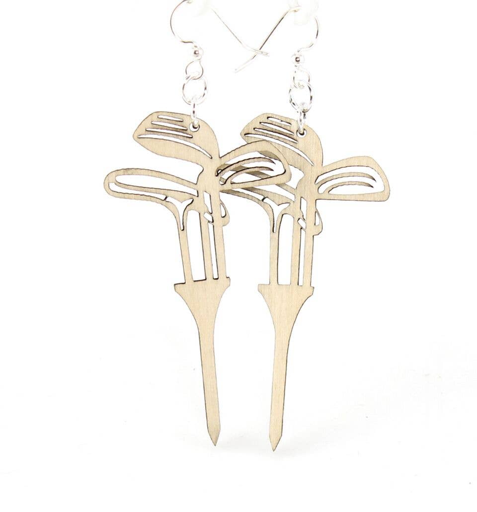 Golf Set On Tees Earrings