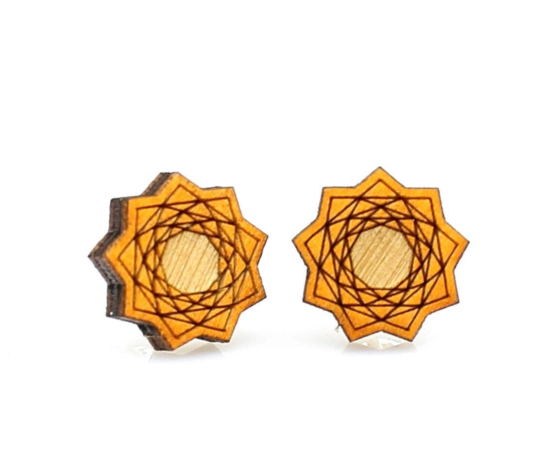Vector Flower Stud Earrings