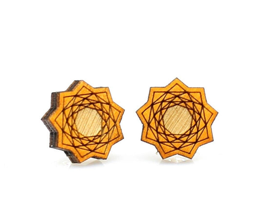 Vector Flower Stud Earrings