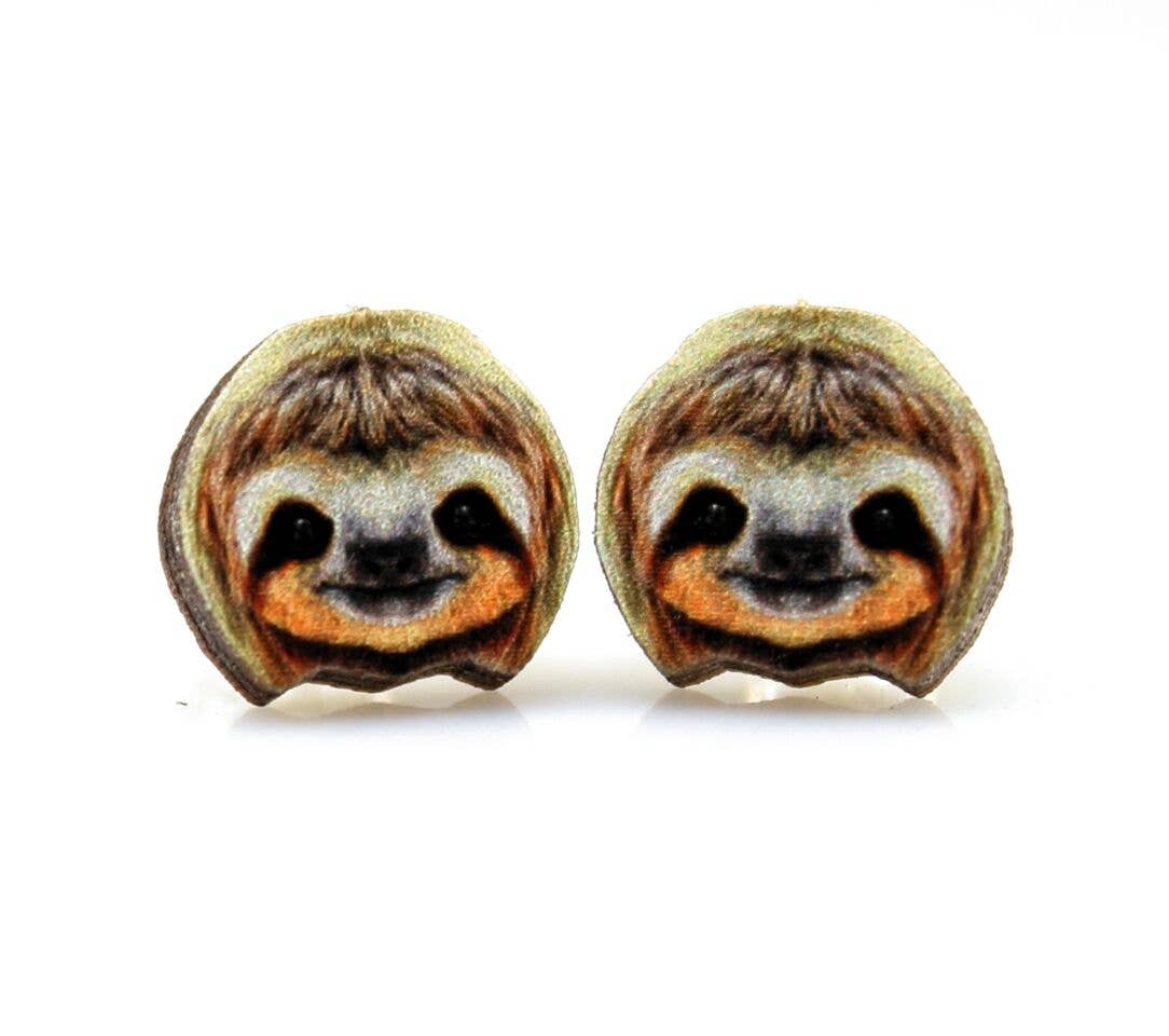 Sloth Stud Earrings