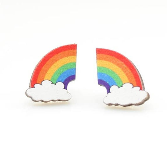 Rainbow Stud Earrings