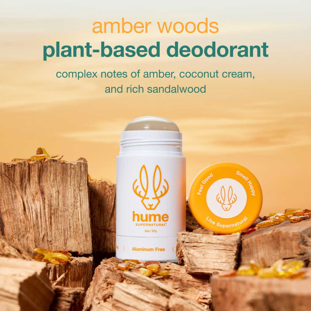 Amber Woods Scent - Plant & Probiotic Deodorant