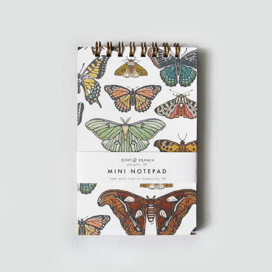 Butterfly + Moth Mini Spiral Notepad