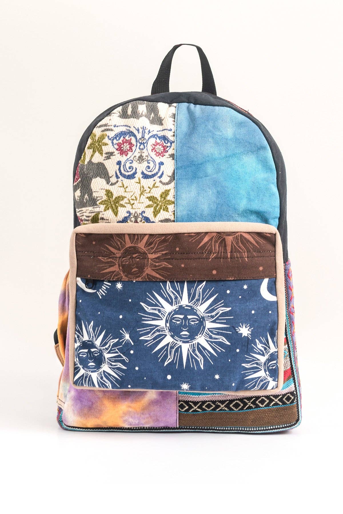 Boho Patchwork Upcycled Backpack