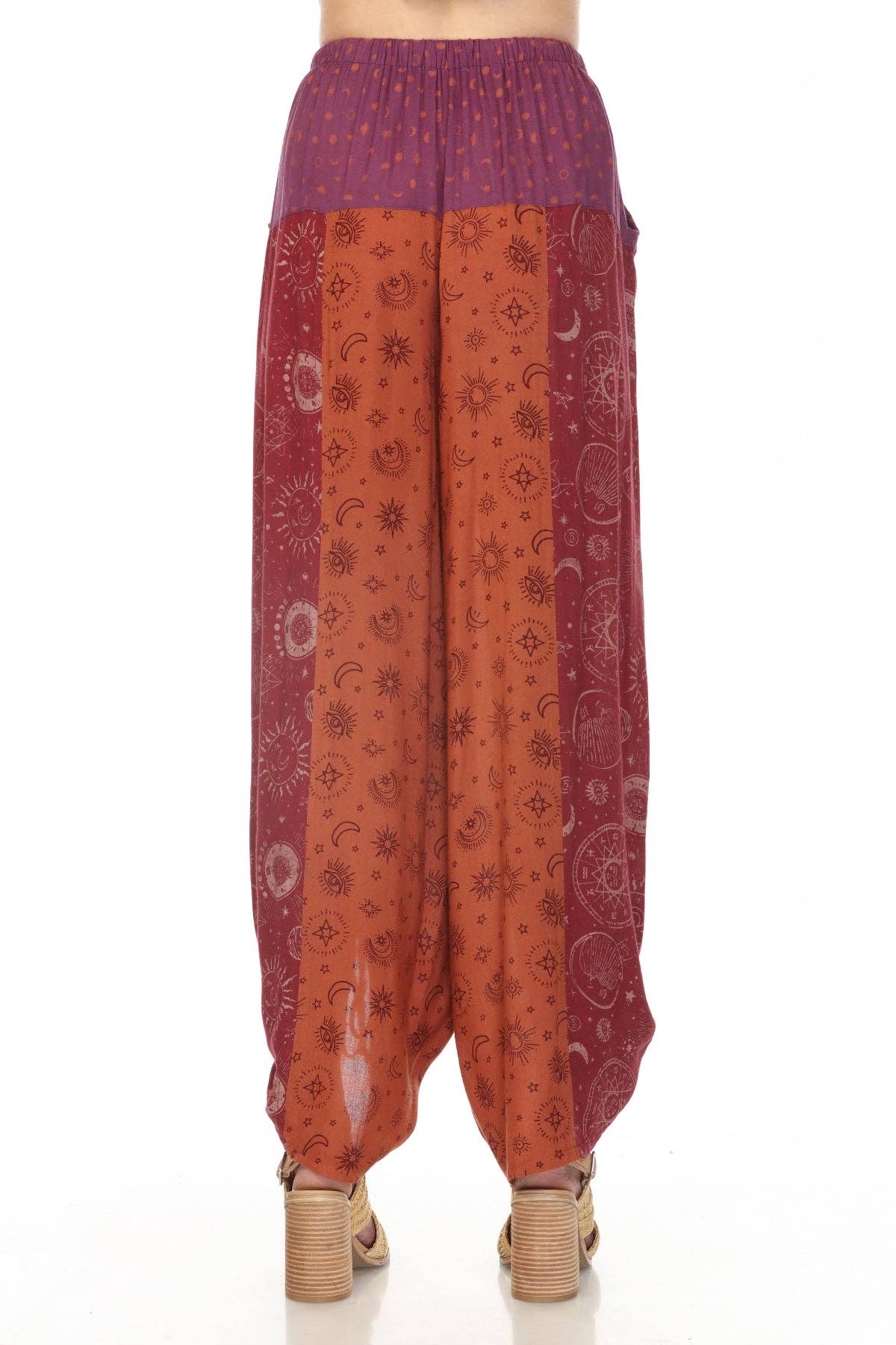 Celestial Patchwork Drawstring Pants